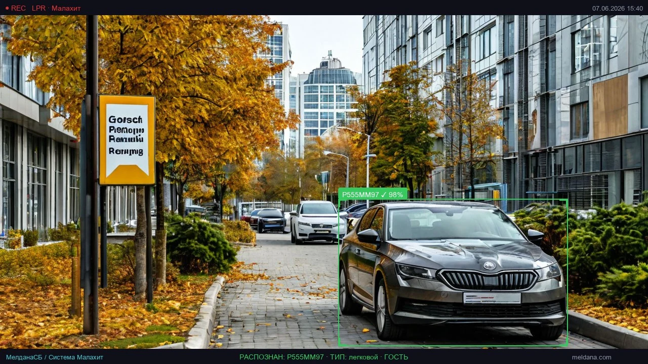 Гостевой паркинг с распознаванием номеров